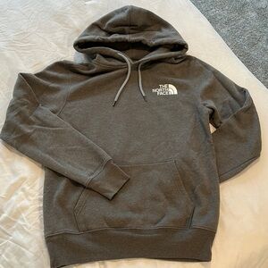The North Face Gray Hooded Sweatshirt
